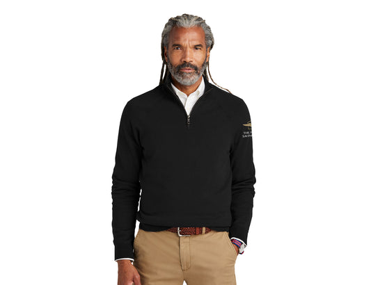 Brooks Brothers Cotton Stretch 1/4-Zip Sweater