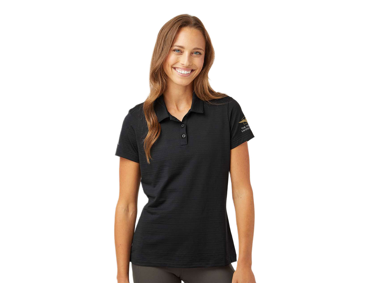 Adidas Women's Textured Stripe Polo