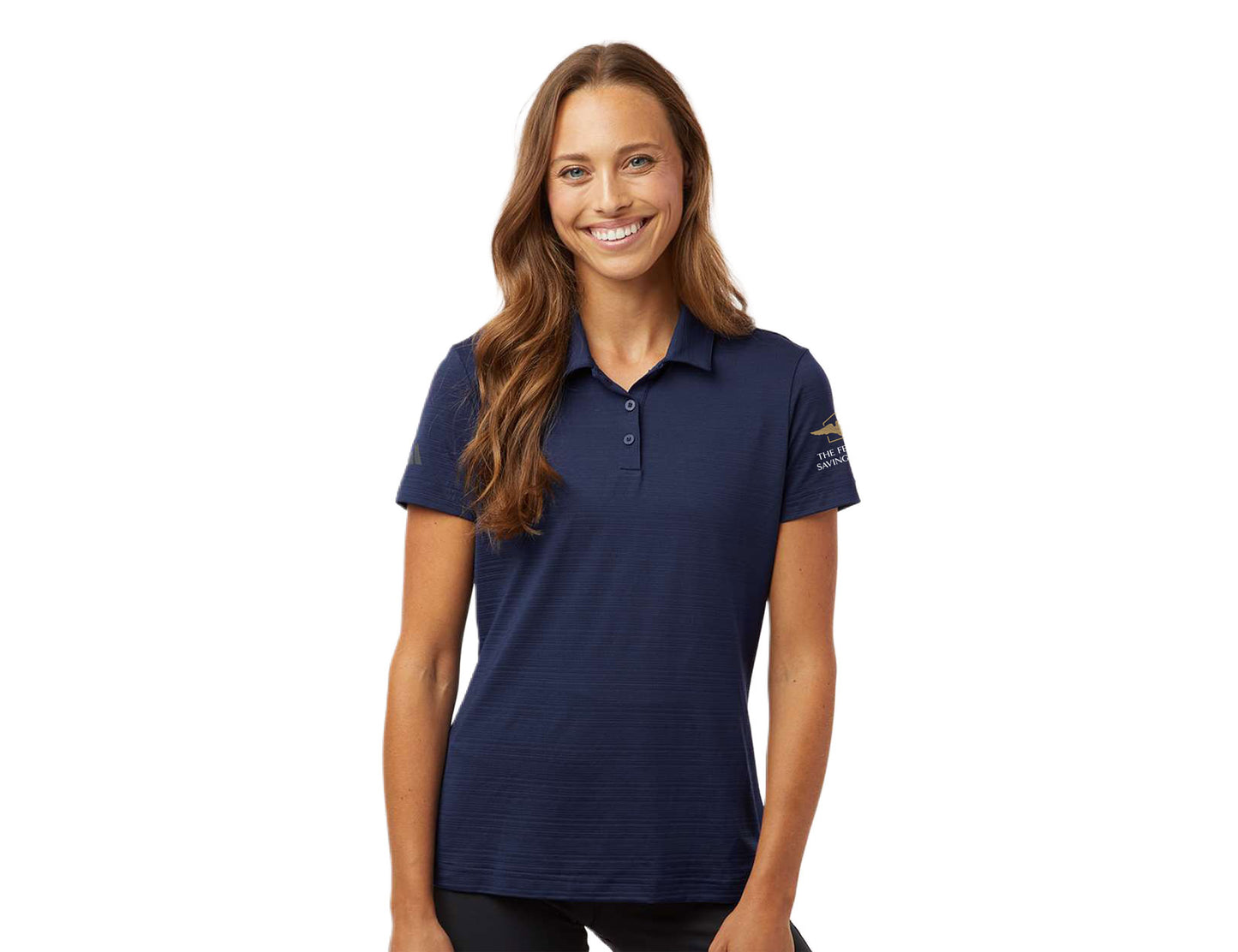 Adidas Women's Textured Stripe Polo
