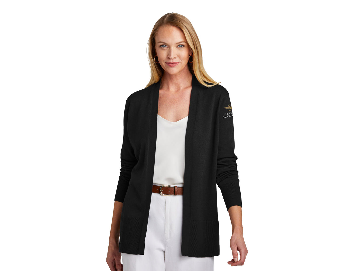 Brooks Brothers Women's Cotton Stretch Long Cardigan Sweater