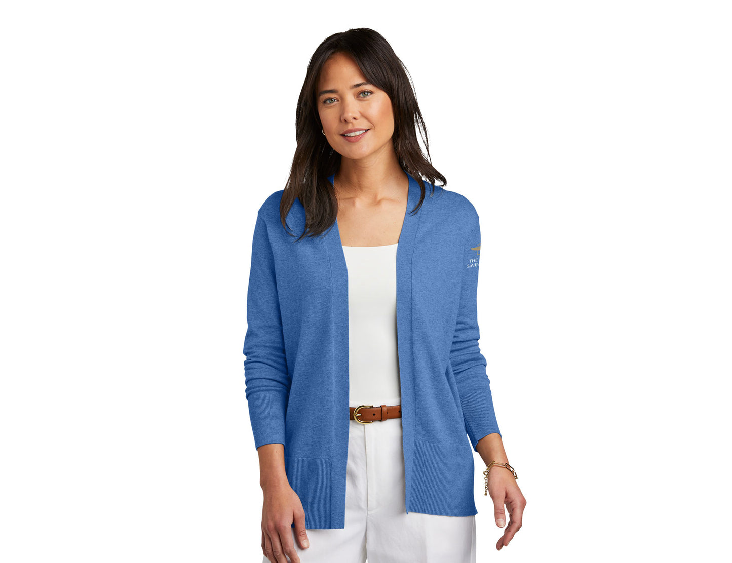 Brooks Brothers Women's Cotton Stretch Long Cardigan Sweater