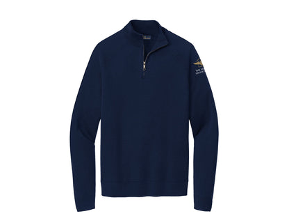 Brooks Brothers Cotton Stretch 1/4-Zip Sweater
