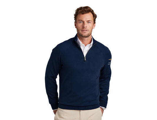 Brooks Brothers Cotton Stretch 1/4-Zip Sweater