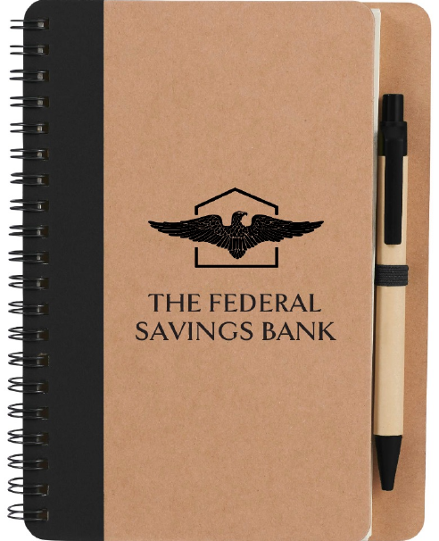 FSC® Mix 5" x 7" Eco Spiral Notebook with Pen