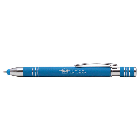 Marin Softy w/ Stylus - Laser Engraved - Metal Pen