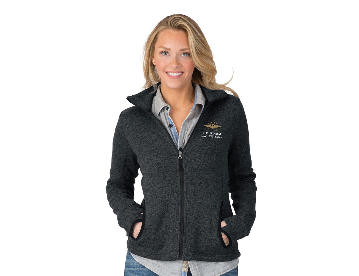 Women's Heathered Fleece Jacket
